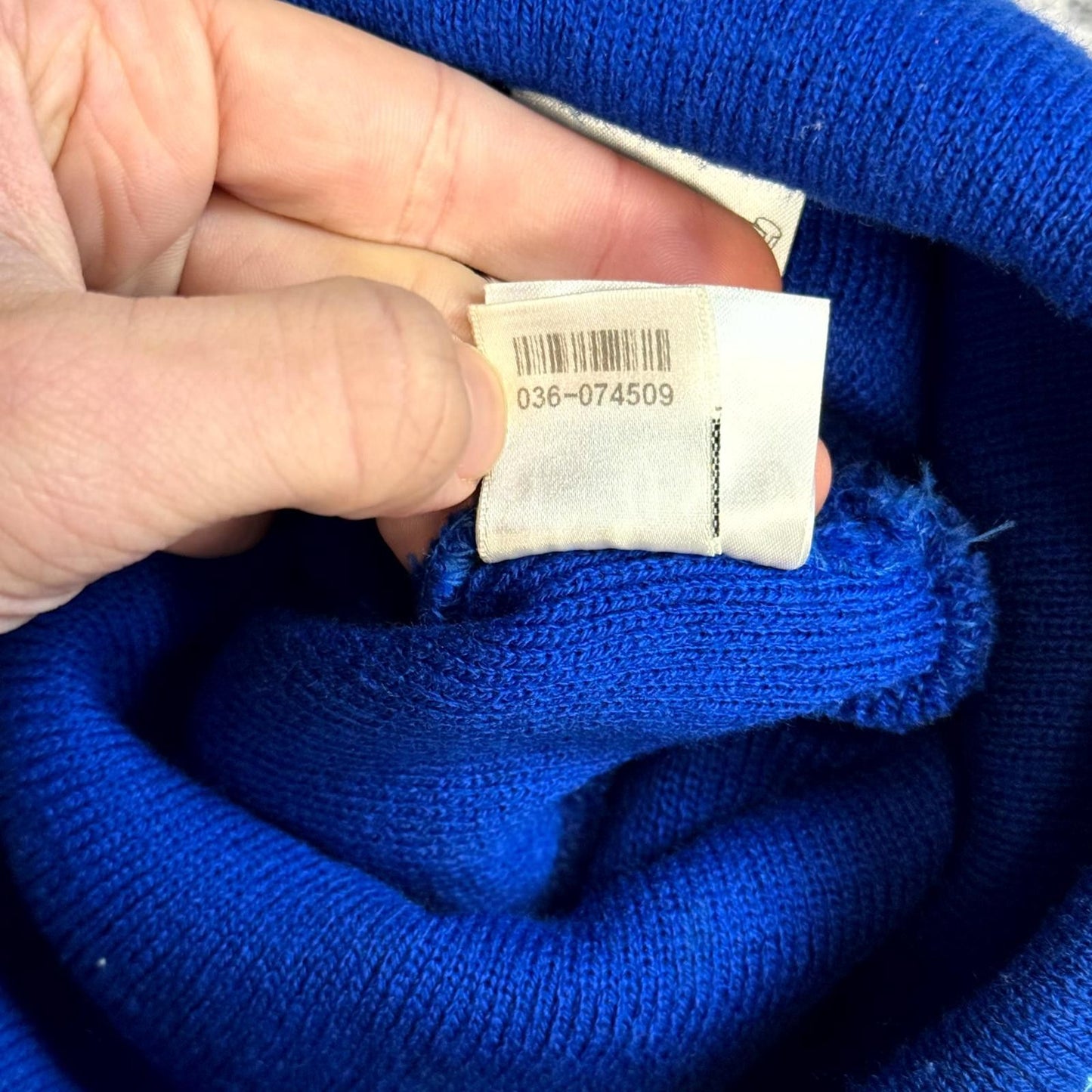 Chrome Hearts Blue Cross Embroidered Beanie