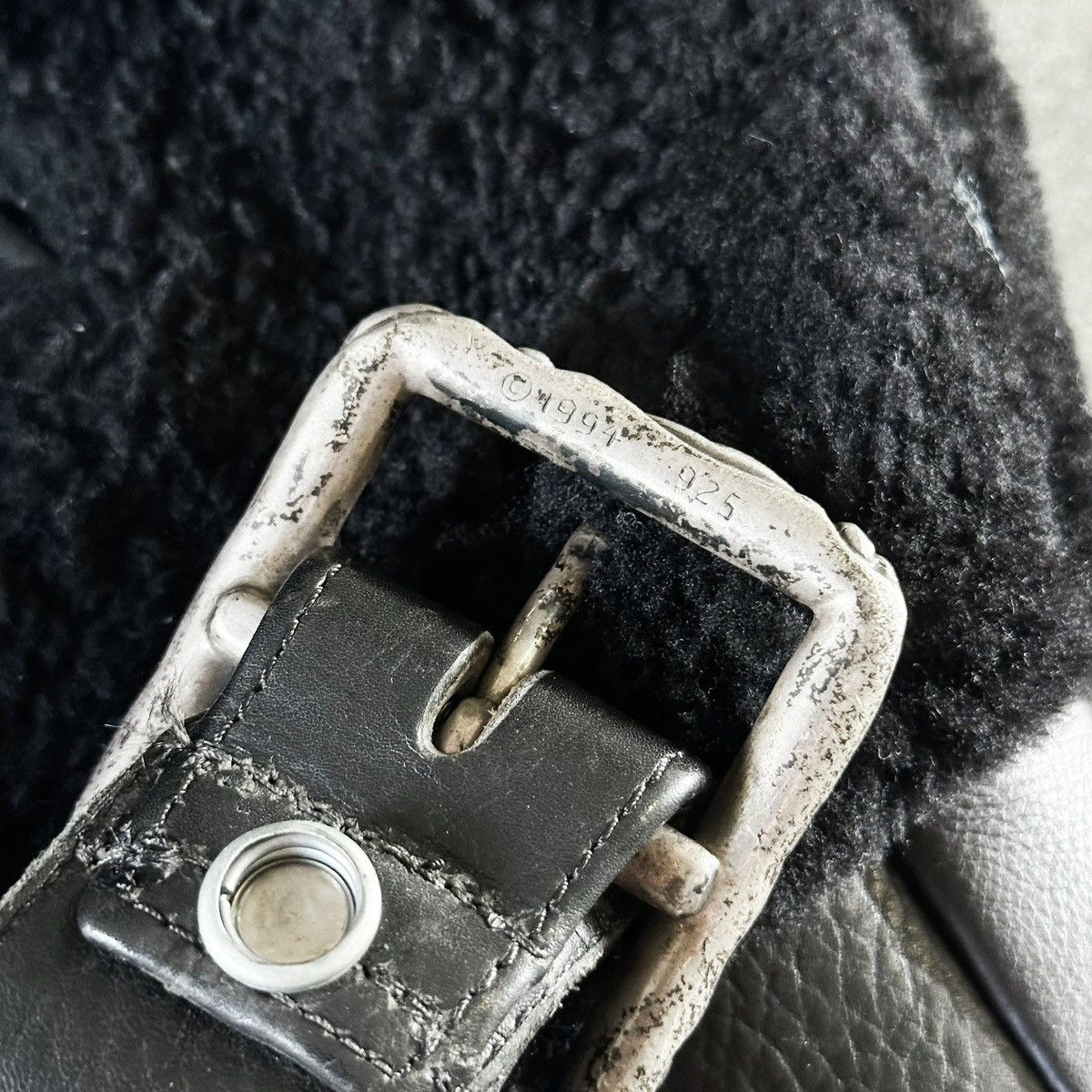 Special Order 1/1 Belted Dagger Sherpa Leather Bomber Jacket