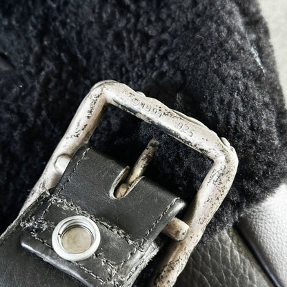 Special Order 1/1 Belted Dagger Sherpa Leather Bomber Jacket