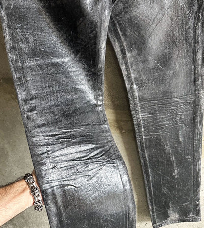 Dior AW05 “In The Morning” Polyurethane Luster Wax Denim