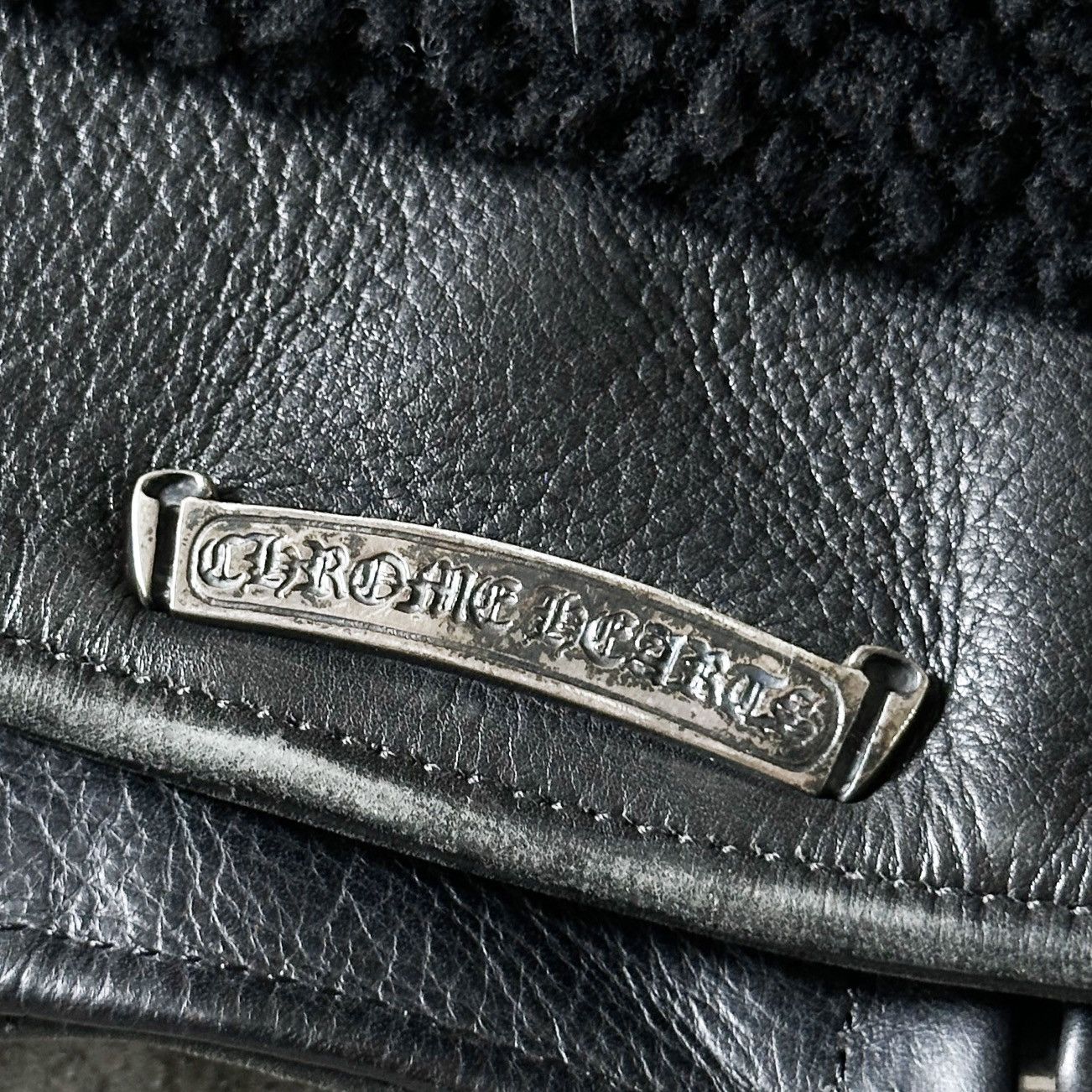 Special Order 1/1 Belted Dagger Sherpa Leather Bomber Jacket