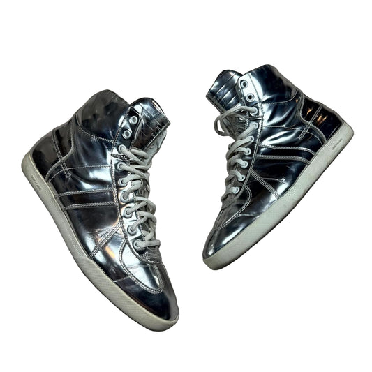 Dior Homme Silver Hi-Top Sneaker
