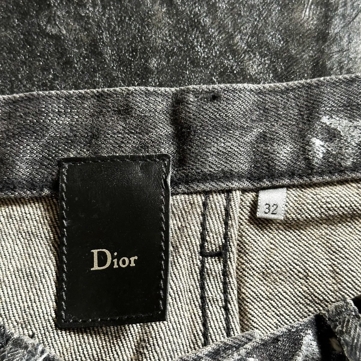 Dior AW05 “In The Morning” Polyurethane Luster Wax Denim